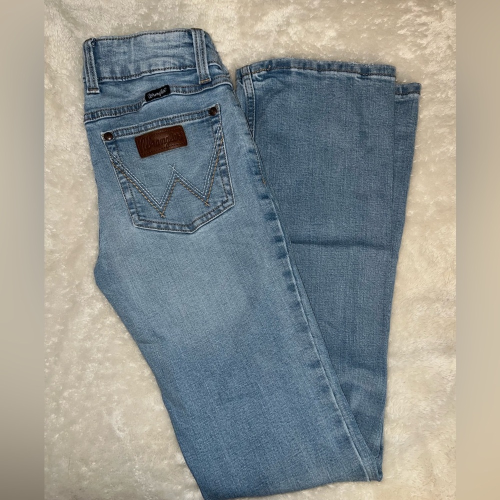 Wrangler Women's Boot Cut Jeans in Light Blue